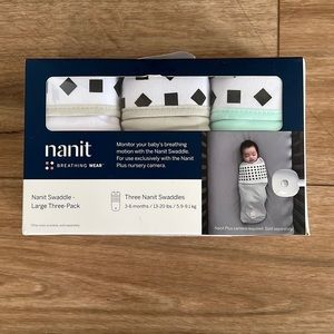 3 Nanit Breathing Wear swaddles Newborn - 3-6 months